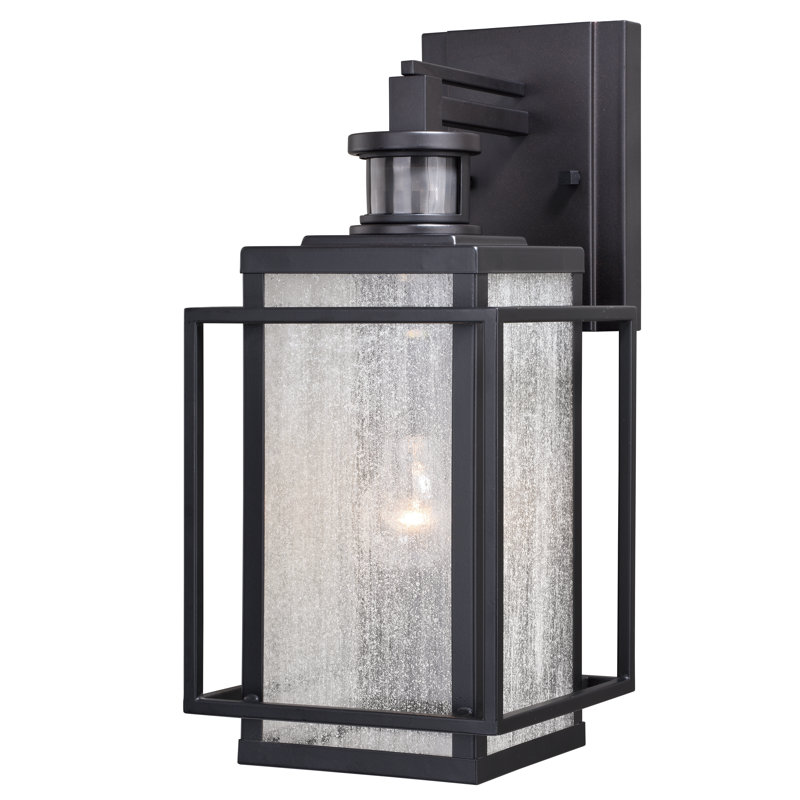 Brayden Studio® Guinn Outdoor Wall Lantern with Motion Sensor & Reviews